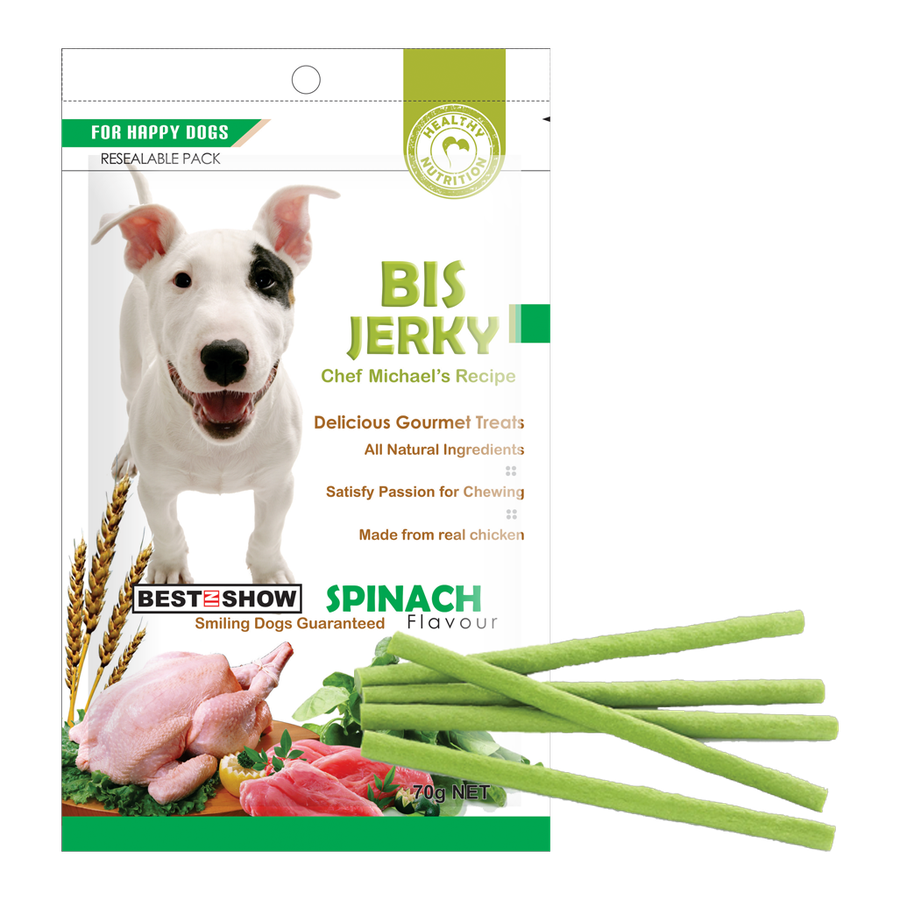 BIS Jerky — Spinach Flavour (70 g)