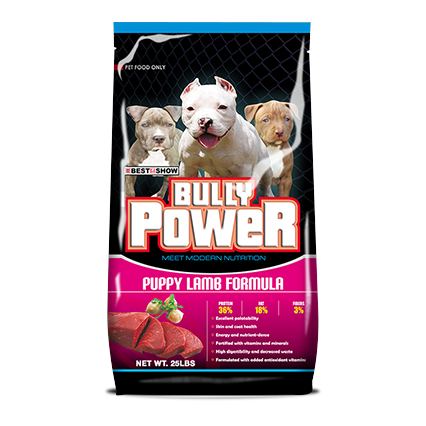 Bully Power — Bully Power Puppy/Junior — Real Lamb (25 lbs)