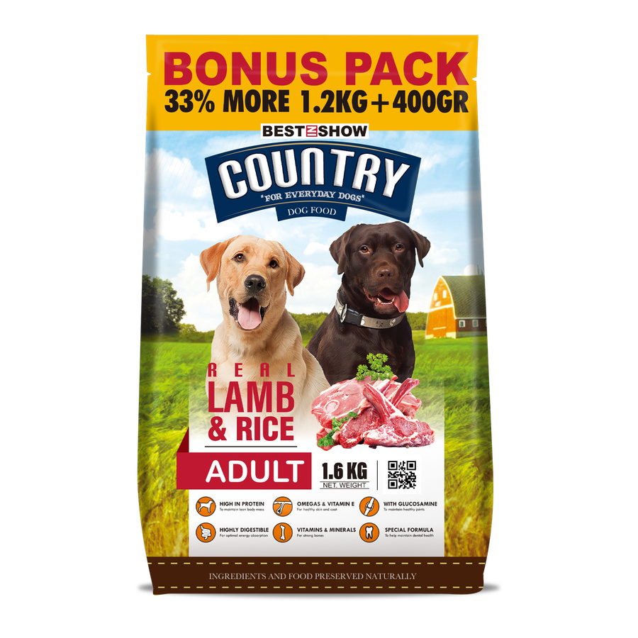 Country — Adult Lamb & Rice (1.6 kg)