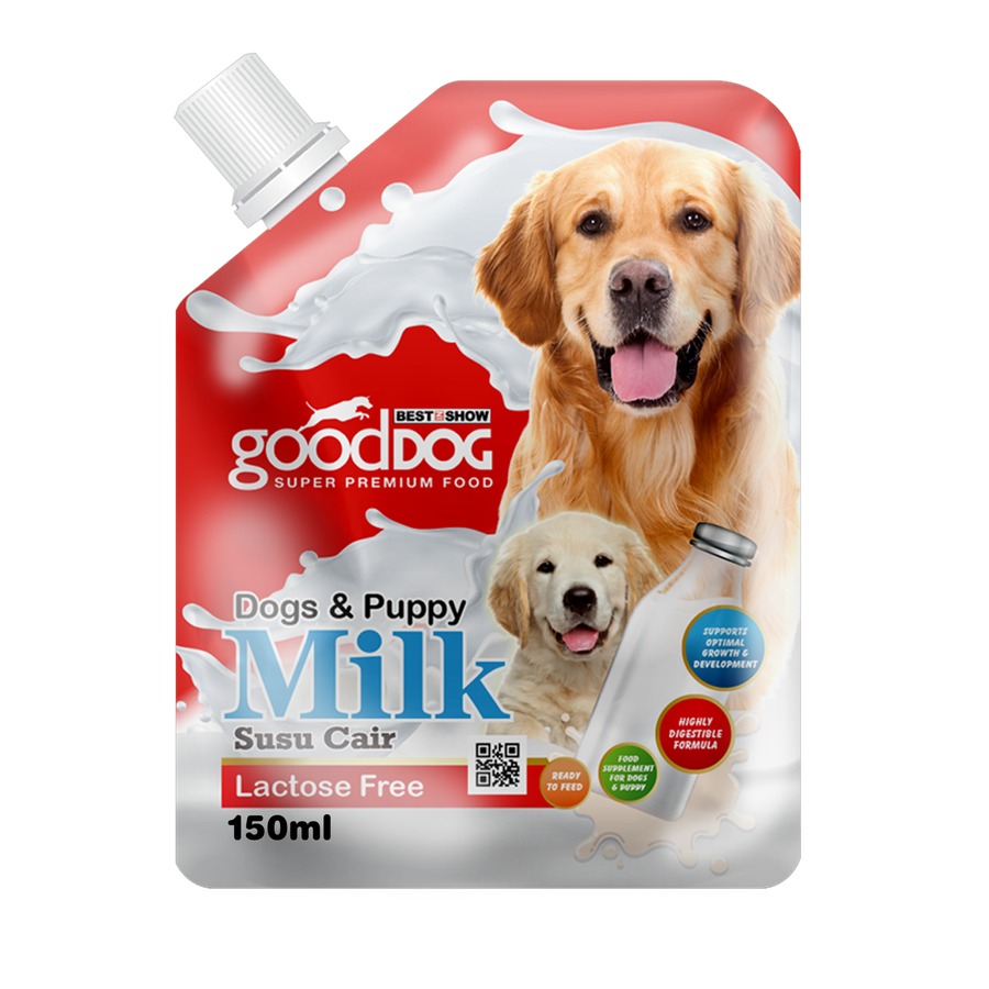 [PAKET HEMAT 24 PCS] Good Dog Lactose Free Milk — Single (150 mL)