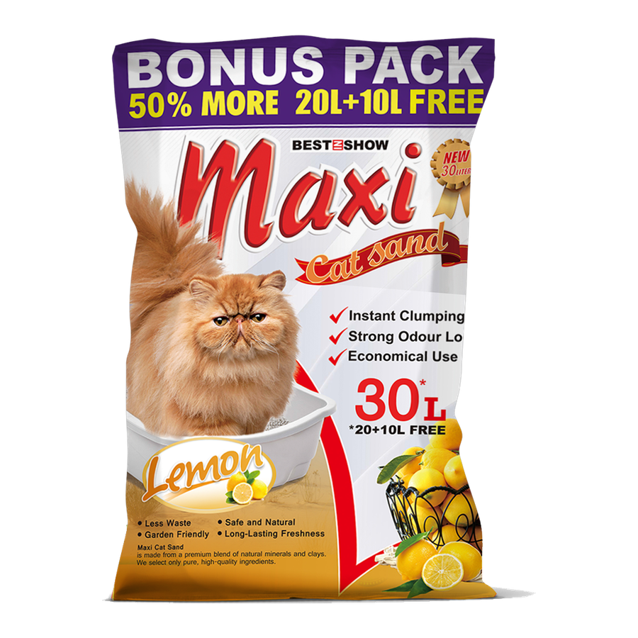 Maxi Cat Cat Sand — Lemon (30 L)