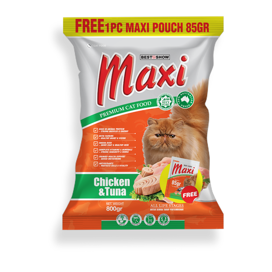 Maxi Cat Chicken & Tuna — Chicken & Tuna (800 g)