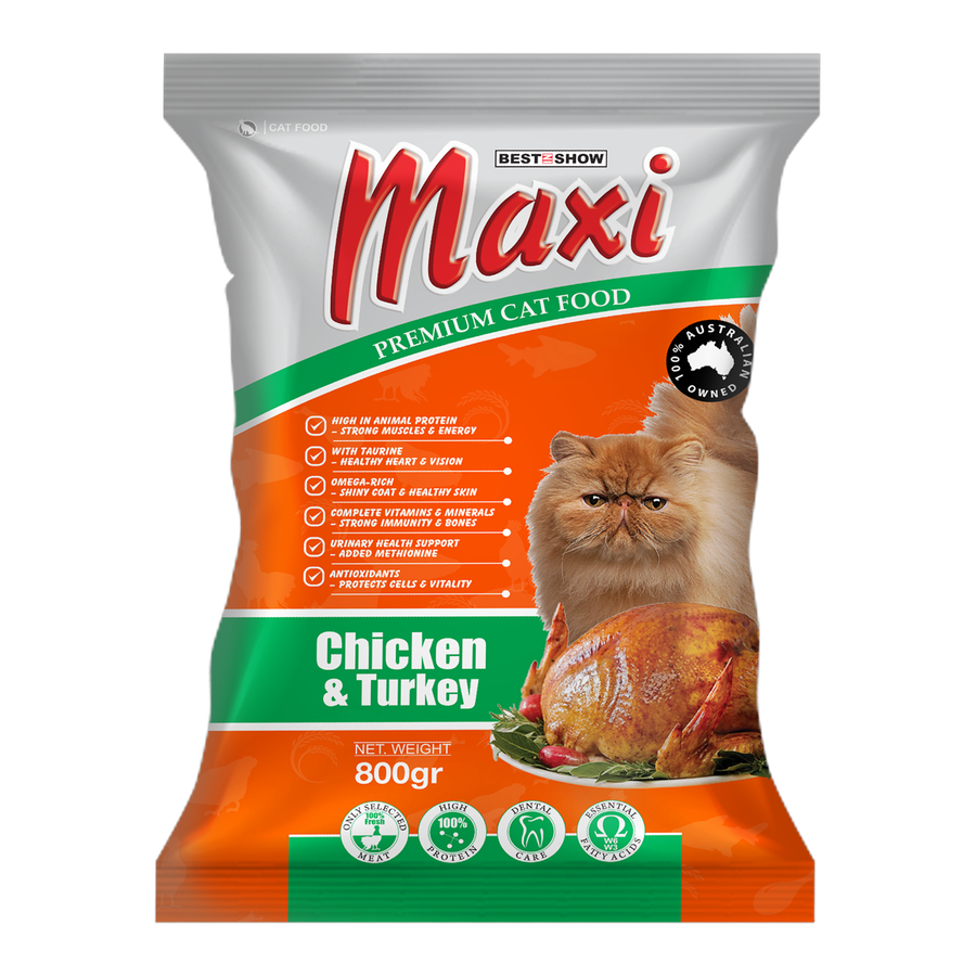 Maxi Cat Chicken & Turkey — Chicken & Turkey (800 g)