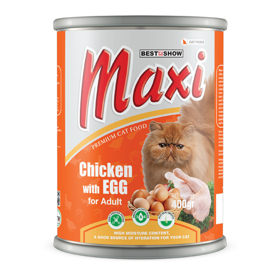 Maxi Cat Chicken Series — Chicken with Egg (400 g)