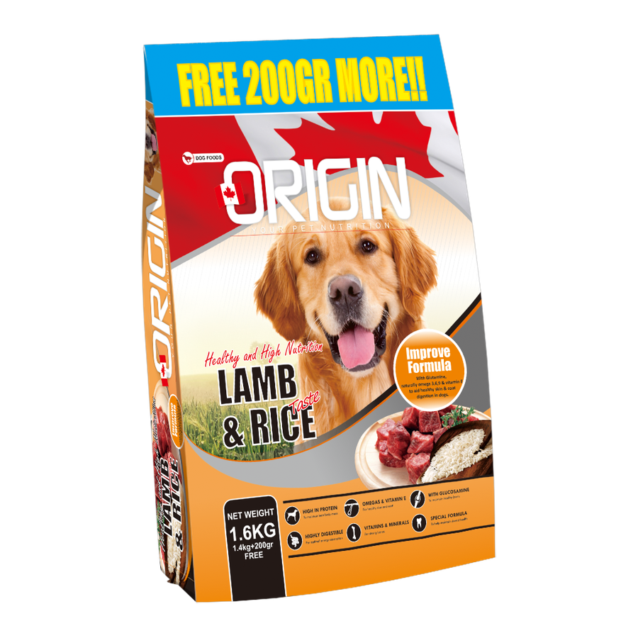 Origin Dog — Lamb & Rice (1.6 kg)