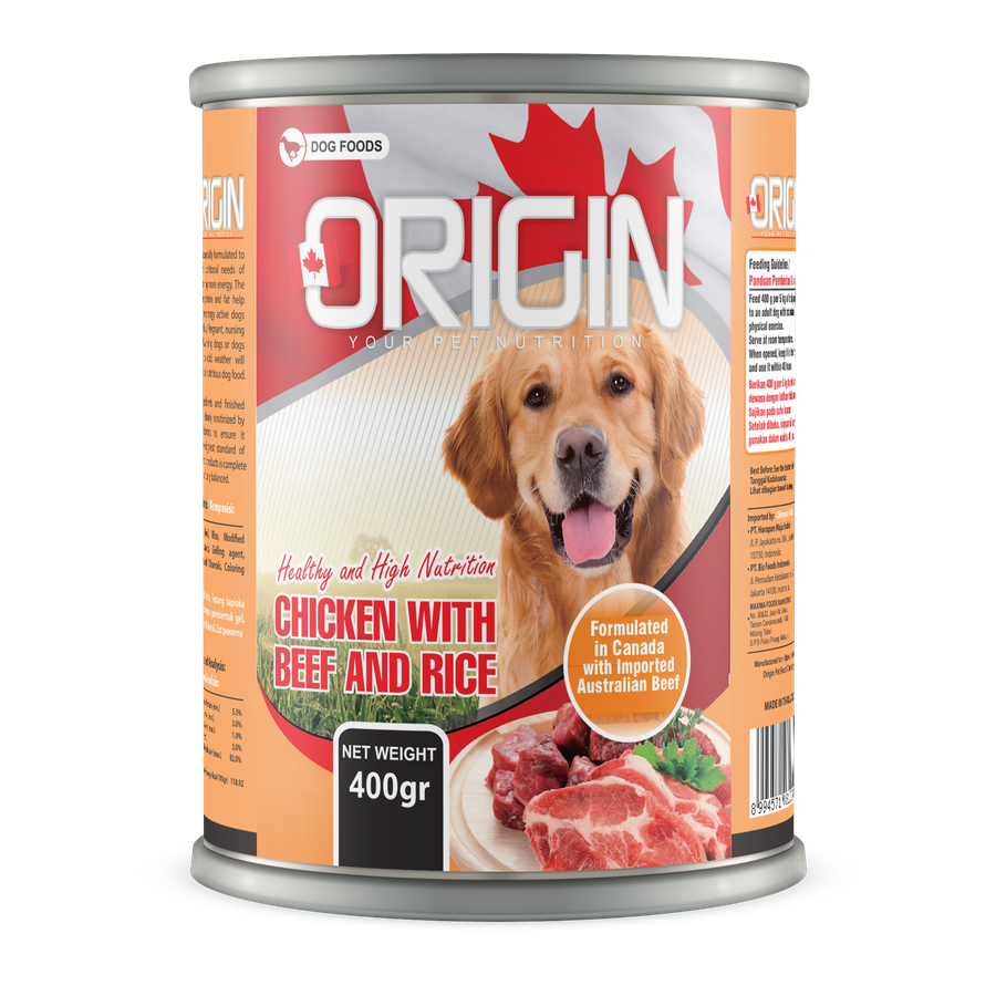 Origin Dog — Chicken with Beef and Rice (400 g)