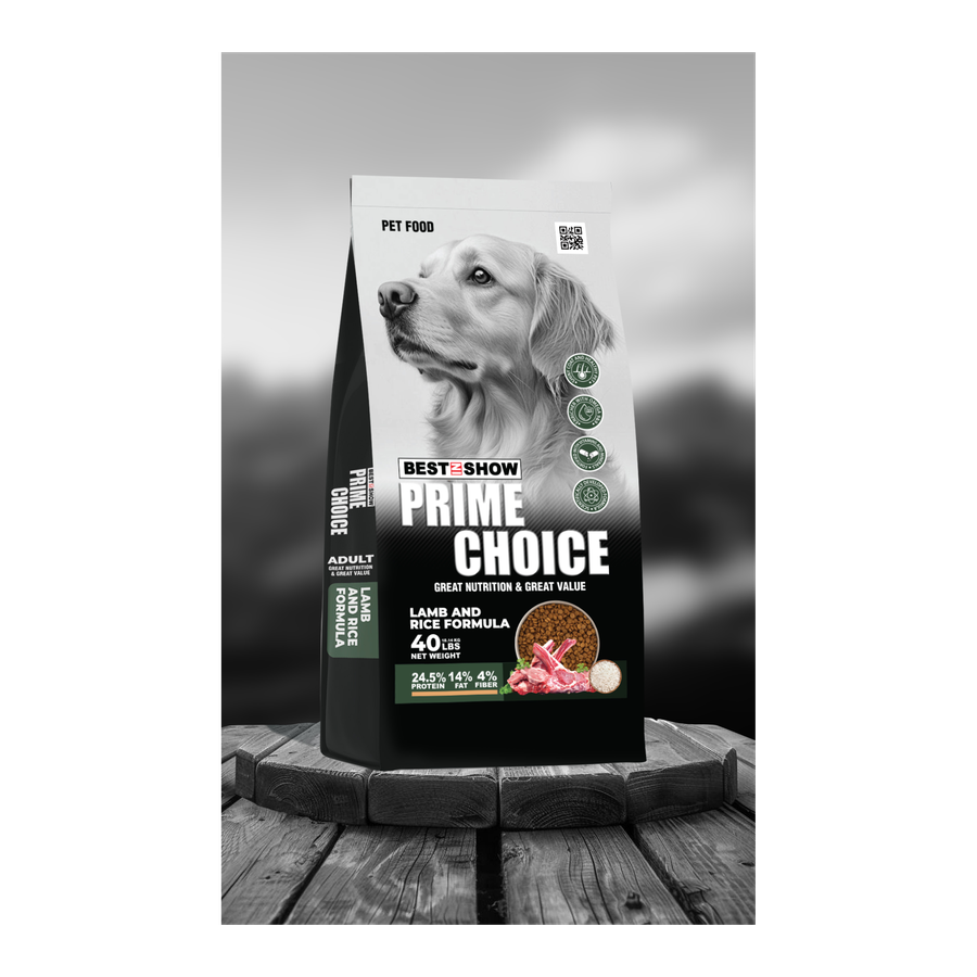 Prime Choice — Adult Lamb & Rice (40 lbs)