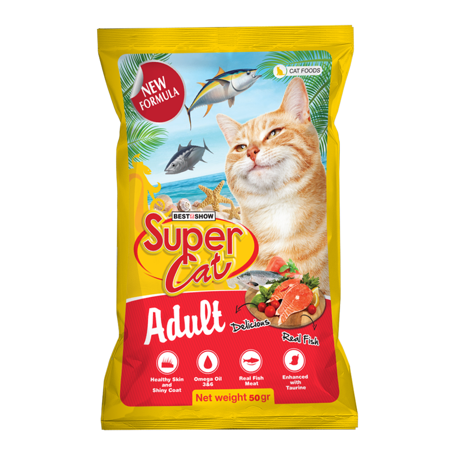[PAKET HEMAT 12 PCS] SuperCat Dry — Adult (50 g)