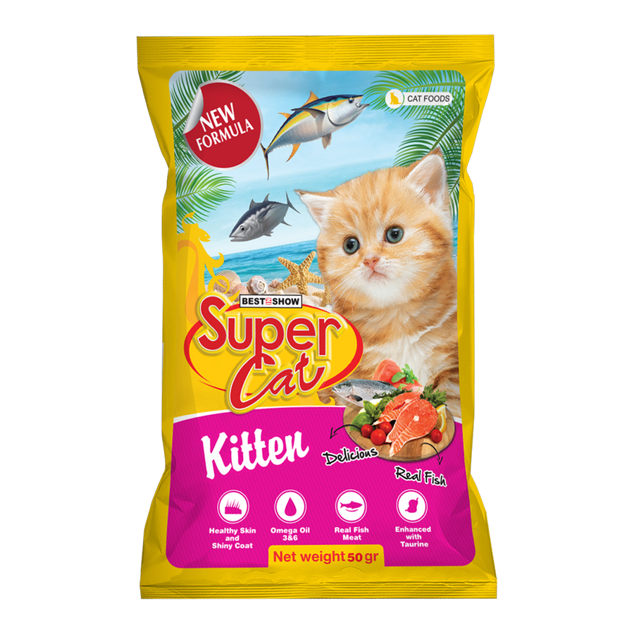 [PAKET HEMAT 12 PCS] SuperCat Dry — Kitten (50 g)