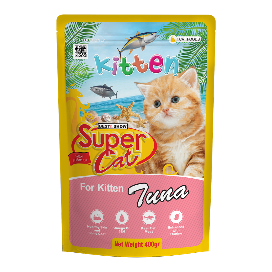 SuperCat Pouch — Tuna (Kitten) (400 g)