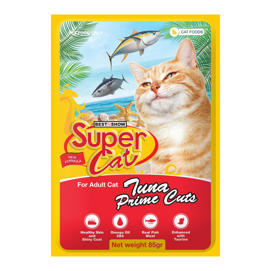 SuperCat Pouch — Tuna Prime Cuts (85 g)